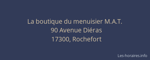 La boutique du menuisier M.A.T.