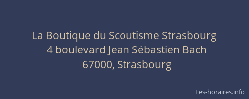 La Boutique du Scoutisme Strasbourg
