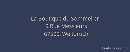 La Boutique du Sommelier