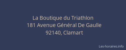 La Boutique du Triathlon