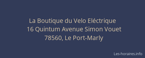 La Boutique du Velo El&eacute;ctrique