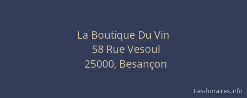 La Boutique Du Vin