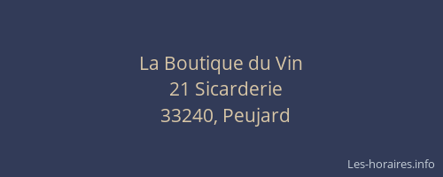 La Boutique du Vin