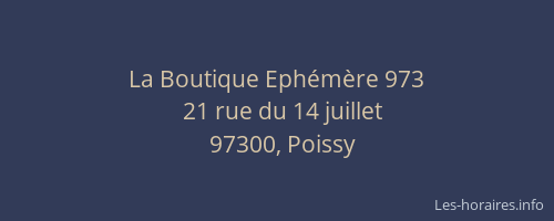La Boutique Ephémère 973