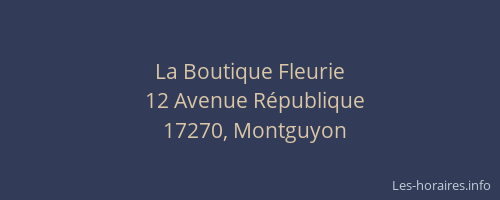 La Boutique Fleurie