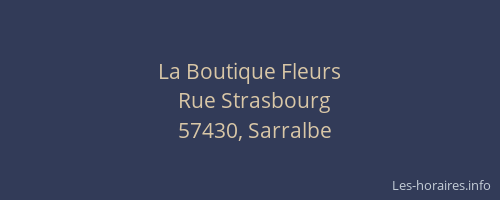 La Boutique Fleurs