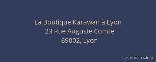 La Boutique Karawan à Lyon