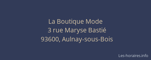 La Boutique Mode