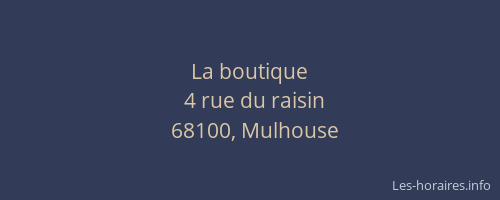 La boutique