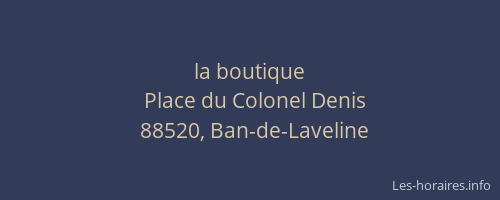 la boutique