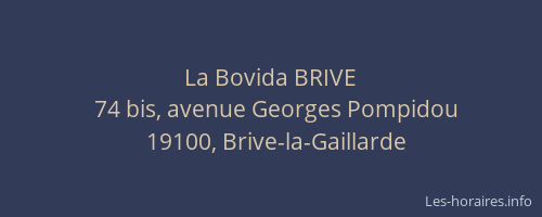 La Bovida BRIVE