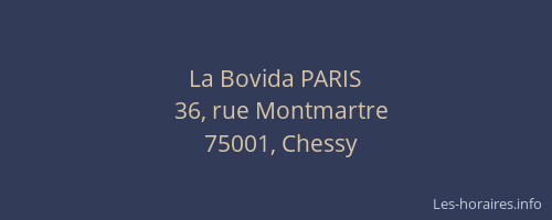 La Bovida PARIS