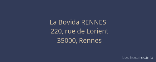 La Bovida RENNES