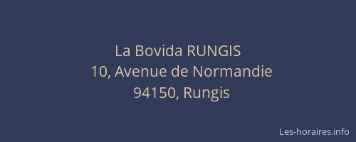 La Bovida RUNGIS