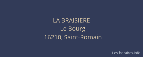 LA BRAISIERE
