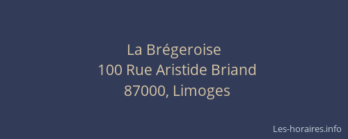 La Brégeroise