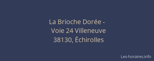 La Brioche Dorée -