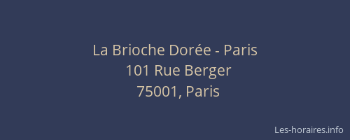 La Brioche Dorée - Paris