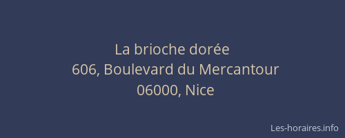 La brioche dorée