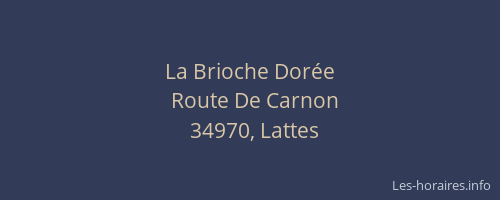 La Brioche Dorée