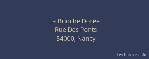 La Brioche Dorée
