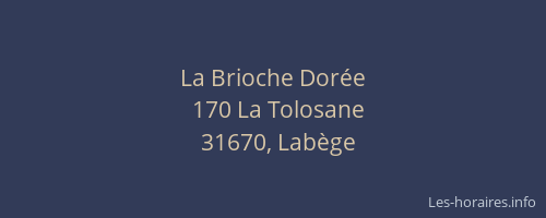 La Brioche Dorée