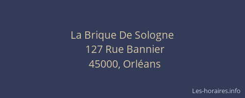La Brique De Sologne