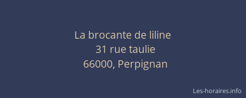 La brocante de liline