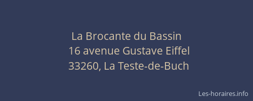 La Brocante du Bassin