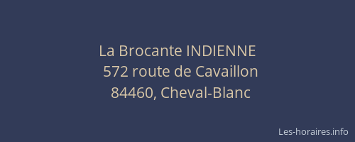 La Brocante INDIENNE