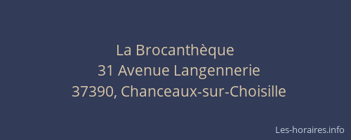 La Brocanth&egrave;que