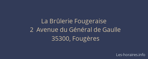 La Brûlerie Fougeraise