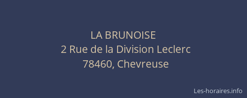 LA BRUNOISE