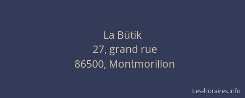 La B&uuml;tik