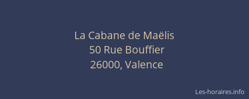 La Cabane de Maëlis