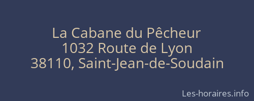 La Cabane du Pêcheur