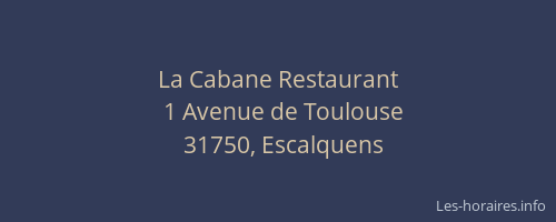 La Cabane Restaurant