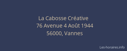 La Cabosse Créative
