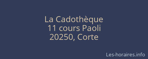 La Cadothèque