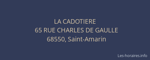 LA CADOTIERE