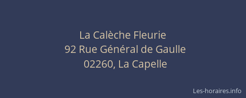 La Calèche Fleurie