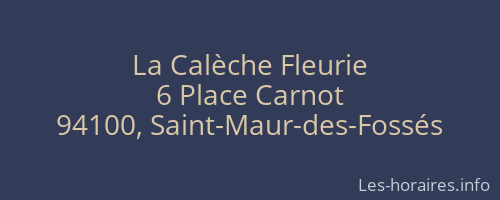 La Calèche Fleurie