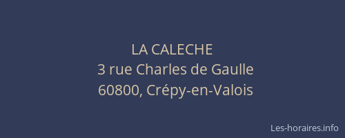 LA CALECHE