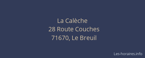 La Cal&egrave;che