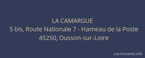 LA CAMARGUE