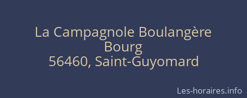 La Campagnole Boulangère