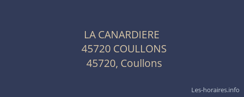 LA CANARDIERE