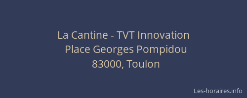 La Cantine - TVT Innovation