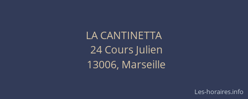LA CANTINETTA