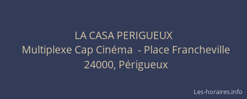 LA CASA PERIGUEUX
